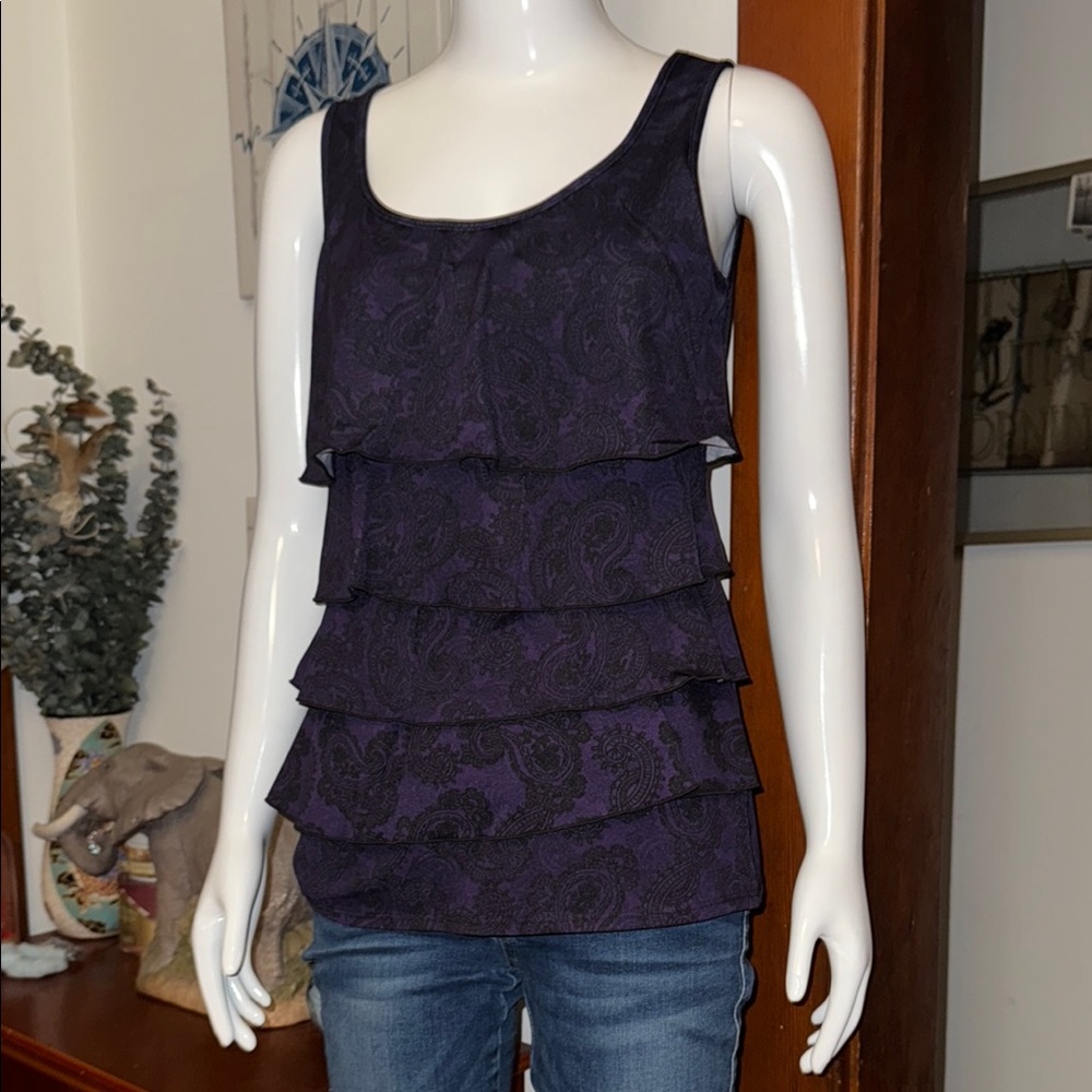 NWT northern reflections size small Purple Layered Women's Top